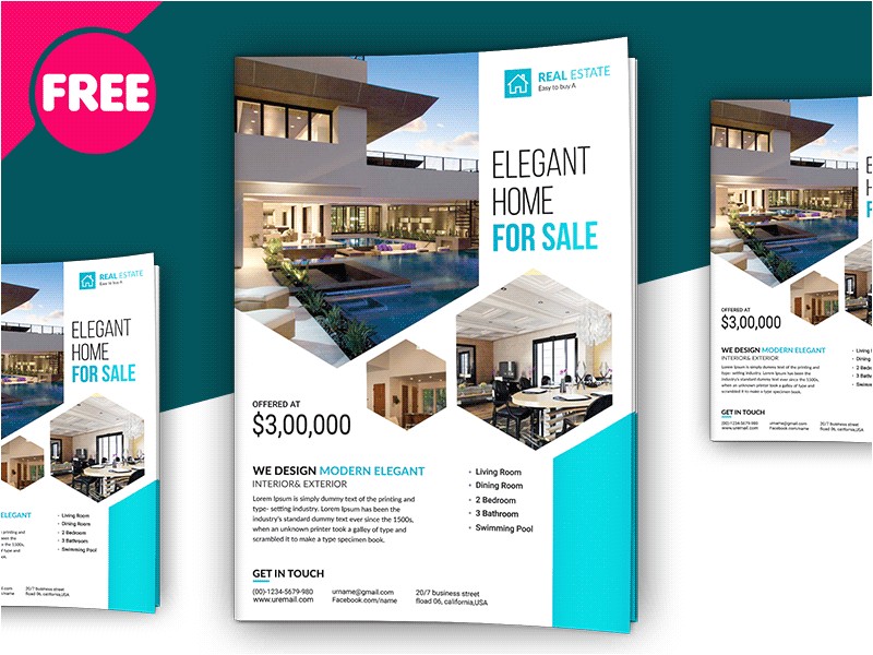 free real estate brochure template free psd premium real estate flyer template free download psd download