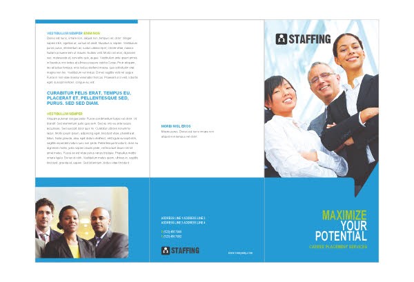 staffing recruitment agency brochure template