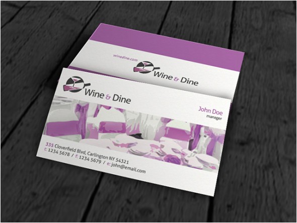 catering restaurant business card template