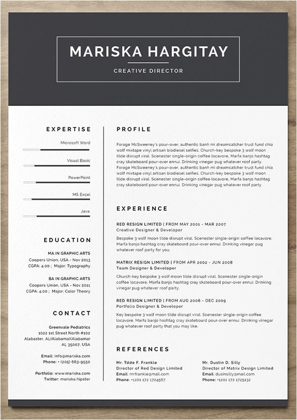 free creative resume templates download