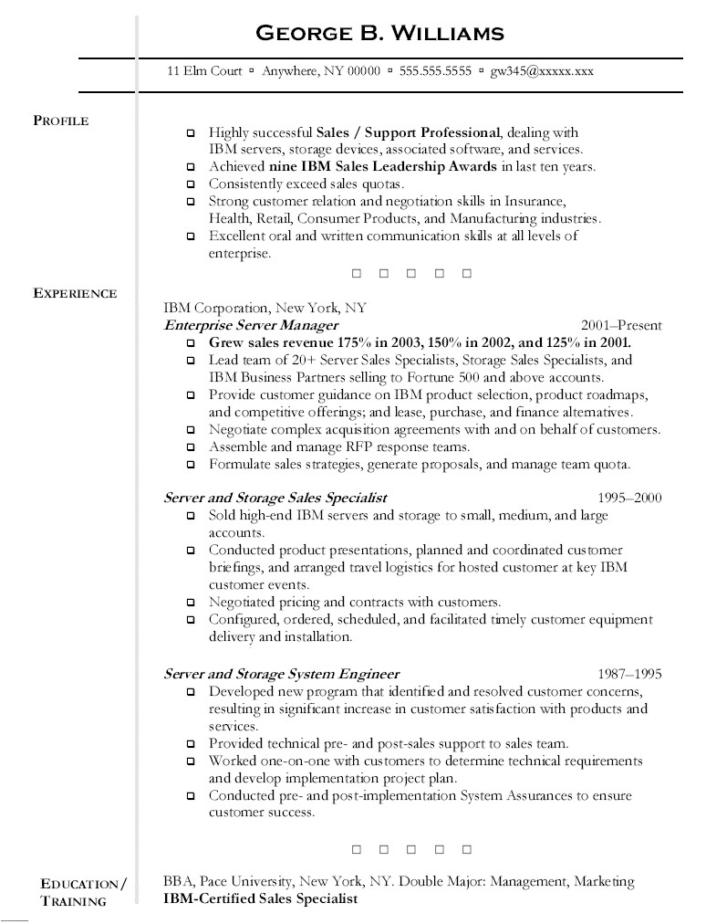 Resume Template Server Server Resume Free Excel Templates