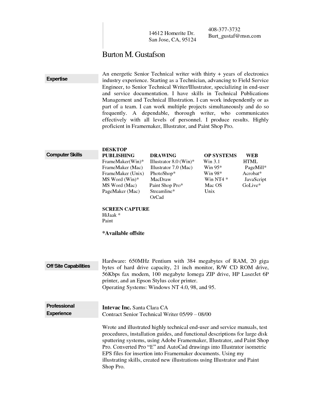 resume template mac 2239
