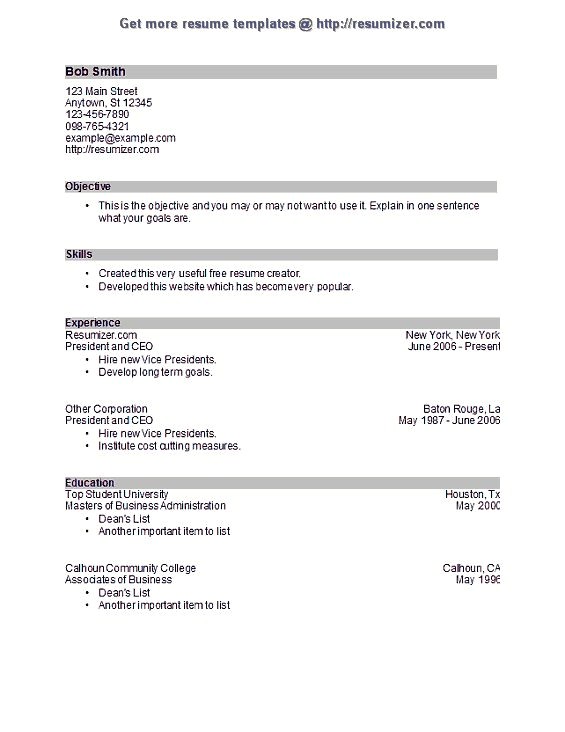 Resumizer Templates 31 Best Ideas About Resume Templates On Pinterest Resume