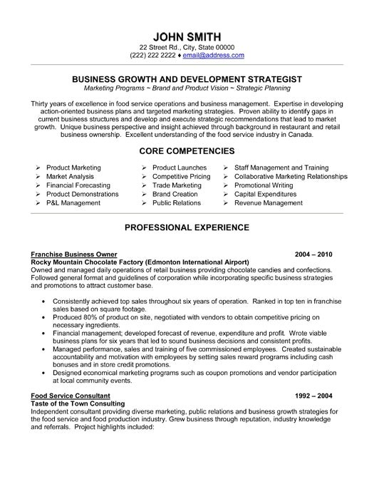 Retail Business Owner Resume Sample Business Owner Resume Ingyenoltoztetosjatekok Com