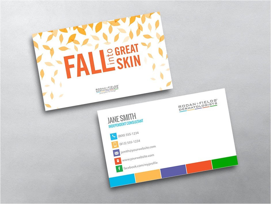 rodan and fields business cards
