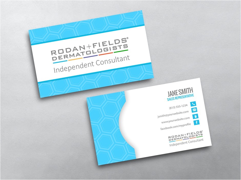 Rodan and Fields Business Card Template Free Rodan and Fields Business Cards Free Shipping
