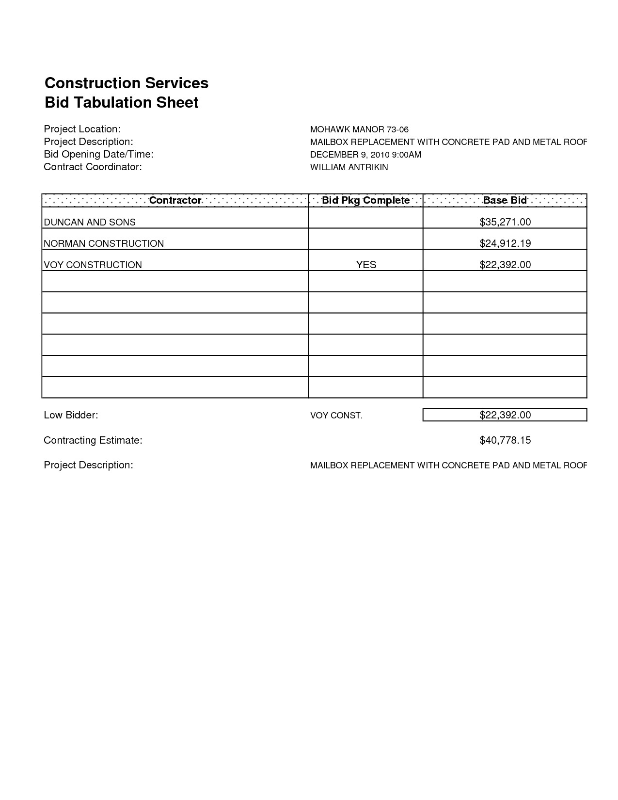 post roofing estimate templates printable 236422