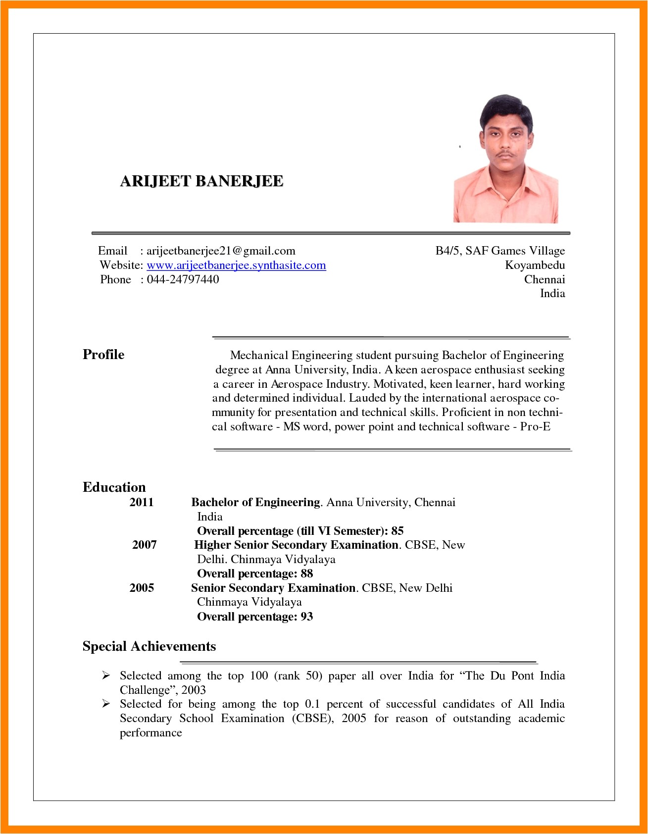 7 resume for working student