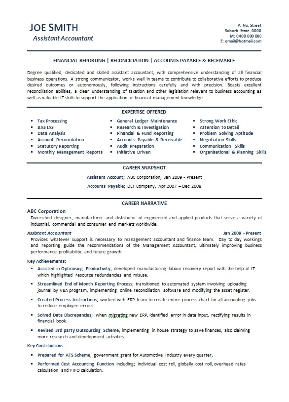 australia resume template