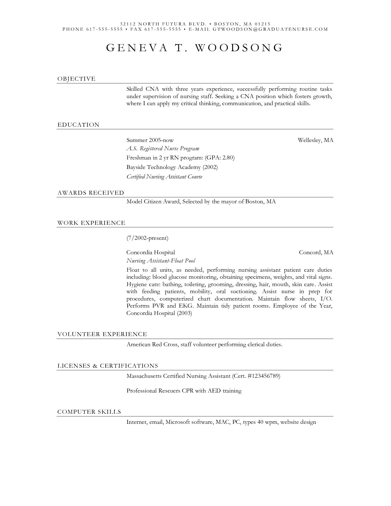 certified nursing assistant resume objective needed on resume resume samples 31900