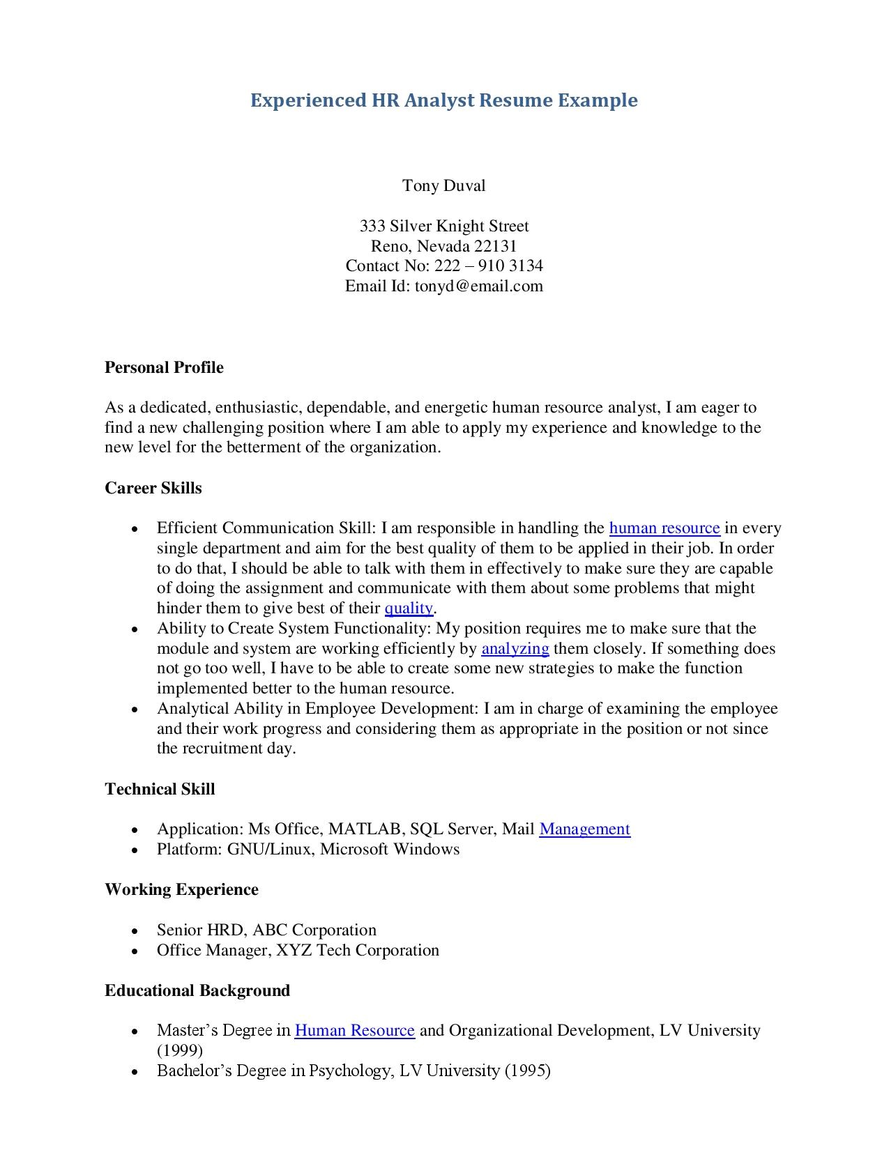 19951 examples of resumes for jobs with no experience