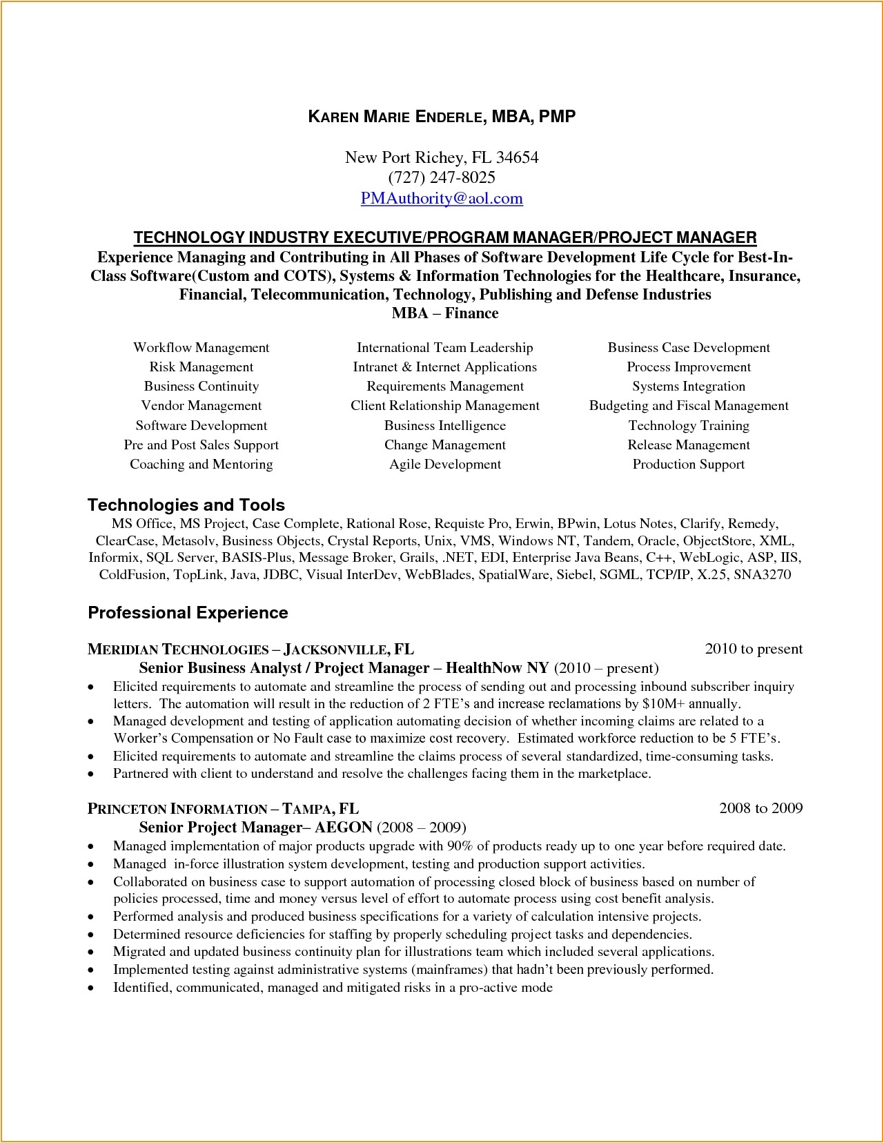 agile project management resume sample resume template 15123