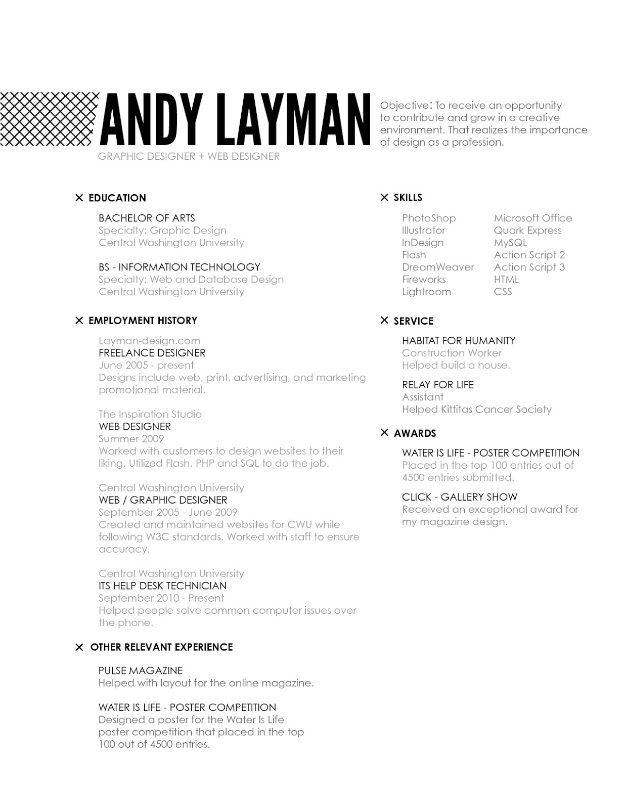 web designer resume download