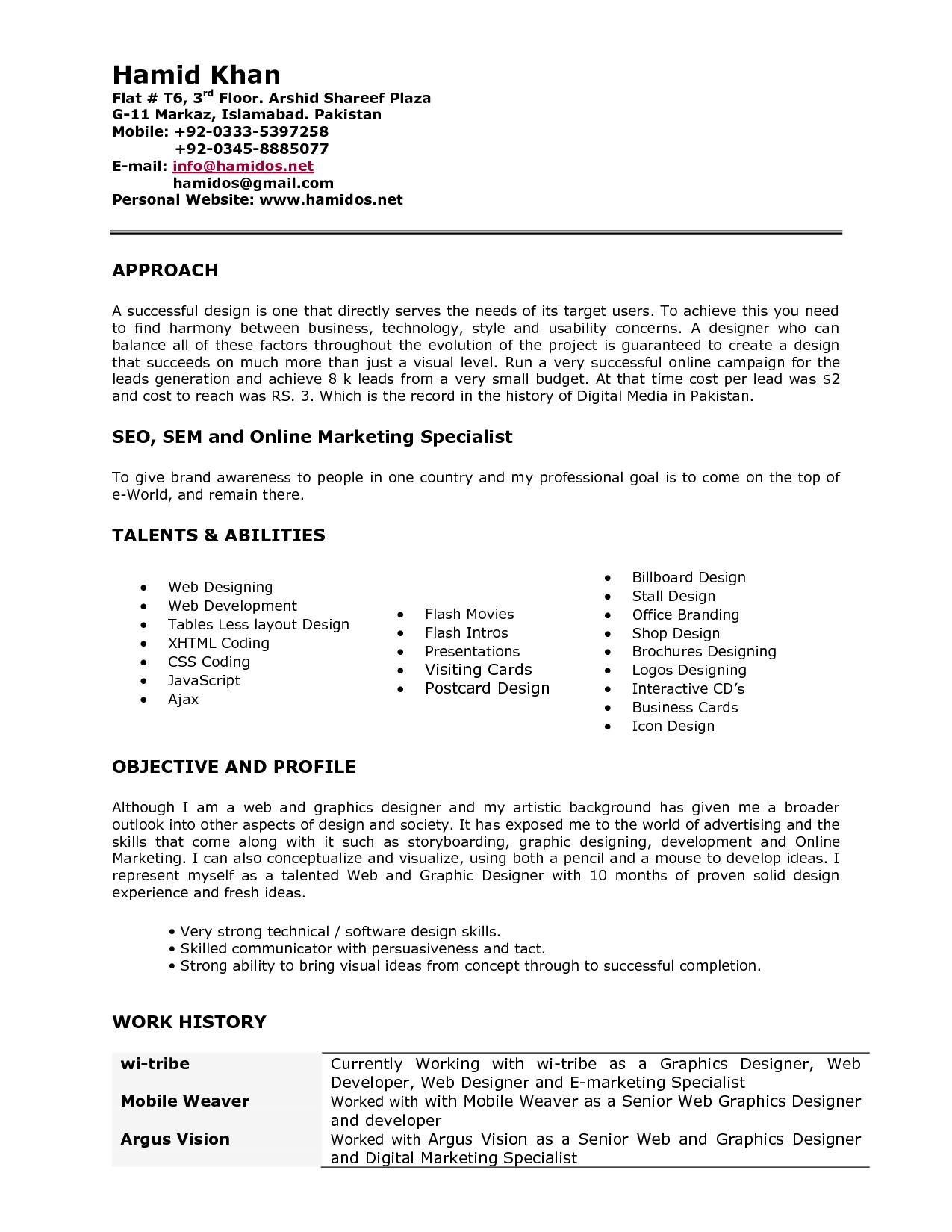 Sample Resume for Web Designer Fresher 1 Sample Resume for Web Designer Fresher Sample Resume for Web Designer Fresher Resume Ideas