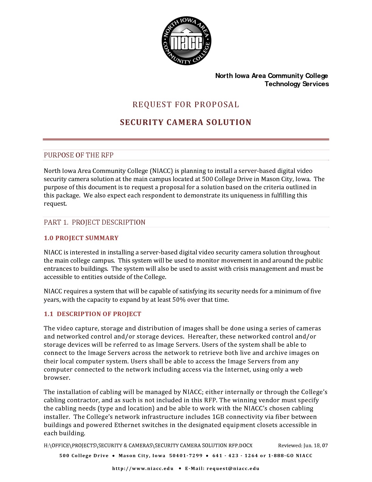 post security business proposal sample 641942