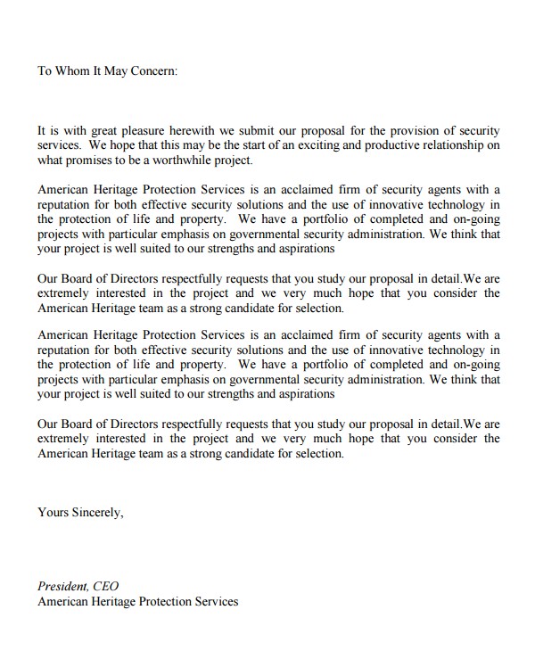 Security Proposal Templates 1 Security Proposal Templates Service Proposal Template 14 Free Word Pdf Document