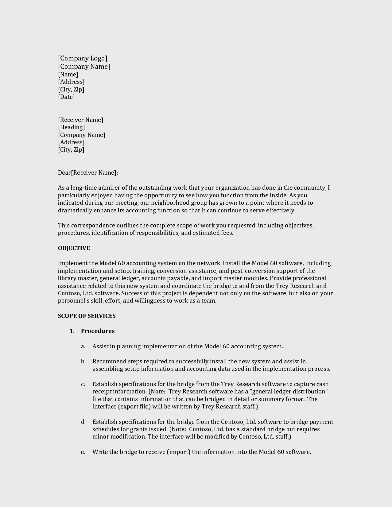 8 simple business proposal template
