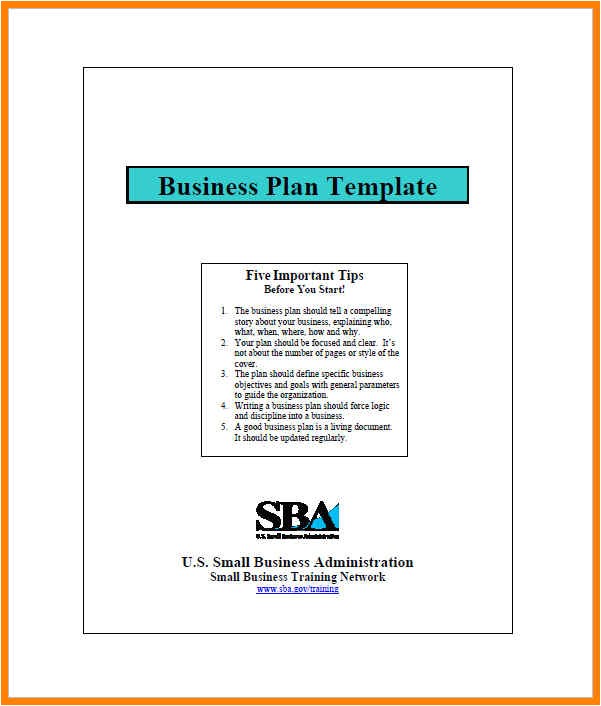 5 small business administration business plan