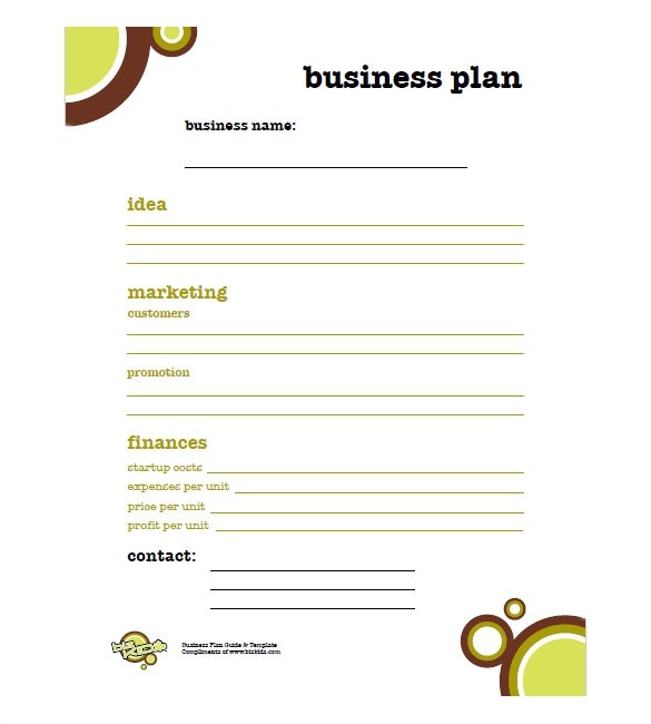 small business plan template 2