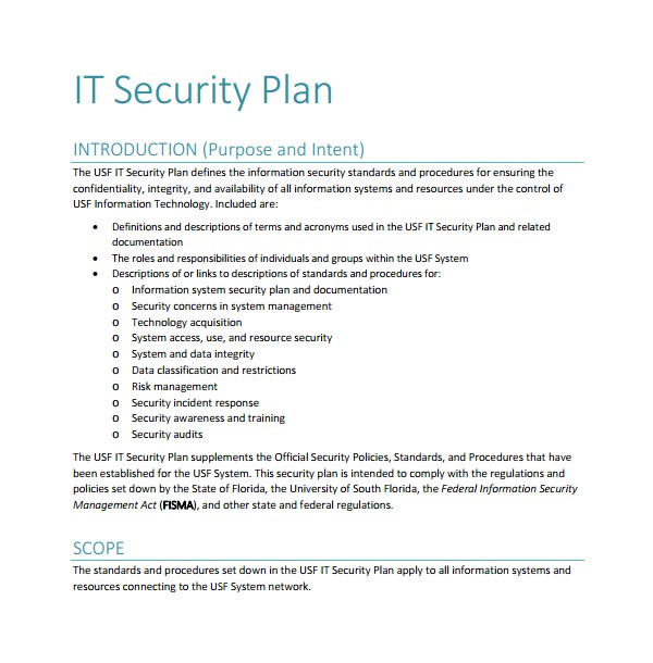 security plan template