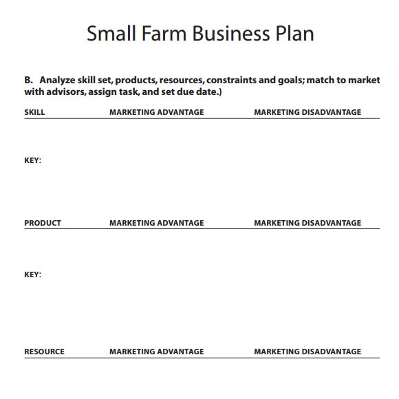 Livestock Business Plan Template