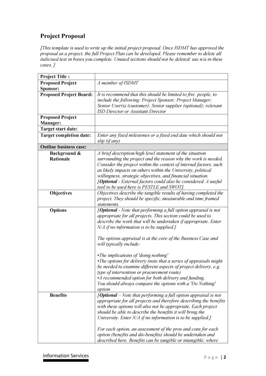 basic project proposal template