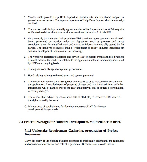 Software Request for Proposal Template 13 software Development Proposal Templates to Download