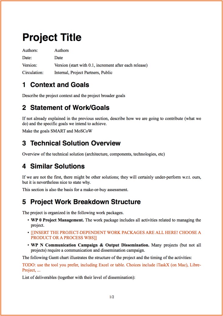 8 software project proposal template