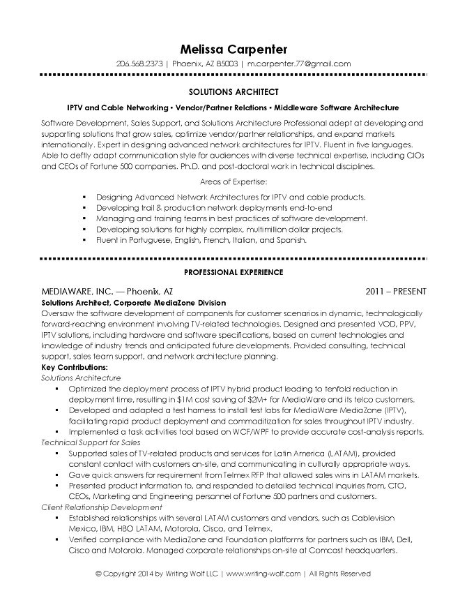 Solution Architect Resume Template It solutions Architect Resume Writing Wolf Resume Writer