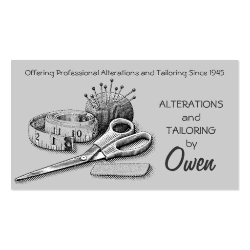Tailoring Business Card Templates Free Create Your Own Tailor Business Cards