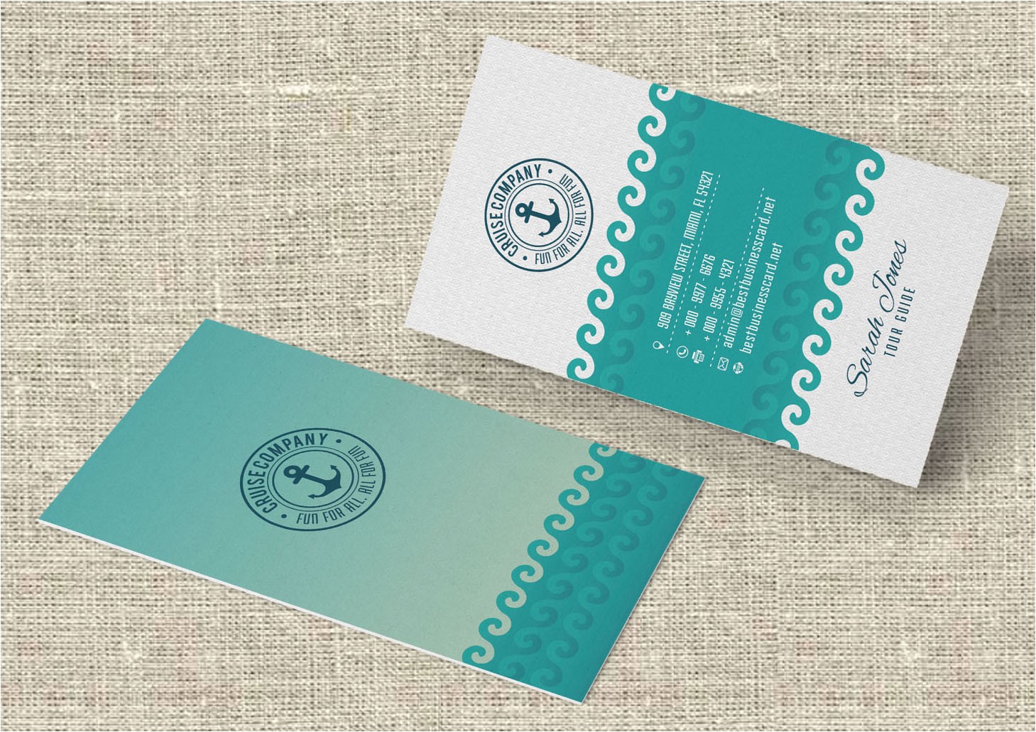free travel themed business card templates