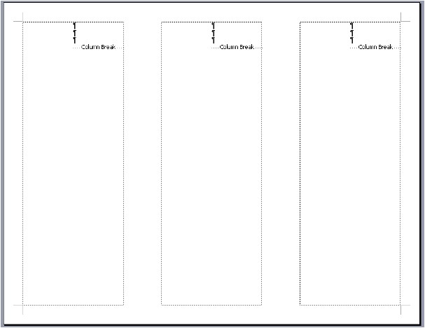 blank tri fold brochure template