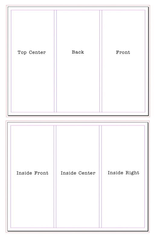 tri fold brochure layout