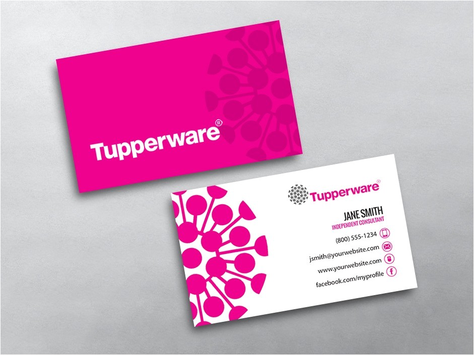 tupperware business cards