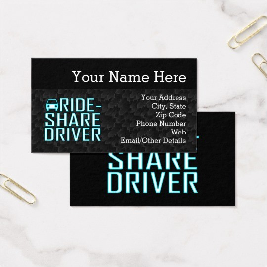 ride share driving uber driver rideshare business card 240851977968514099