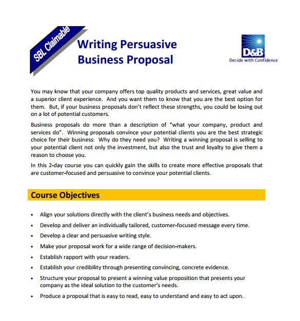 Writing A Business Proposal Template Pdf Writing Proposal Templates 19 Free Word Excel Pdf