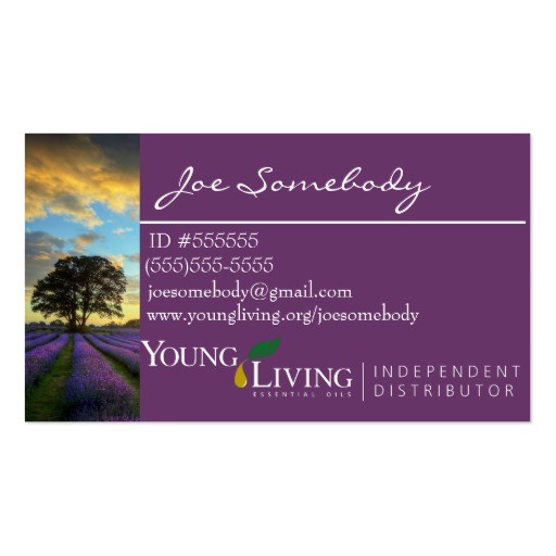young living business card templates 1655