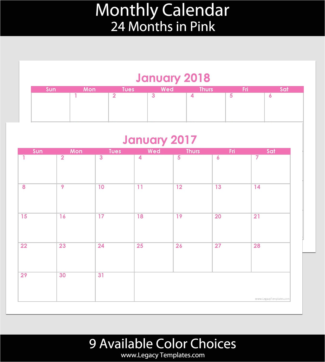 2017 2018 24 month landscape calendar 5 5 e2 80 b3 x 8 5 e2 80 b3