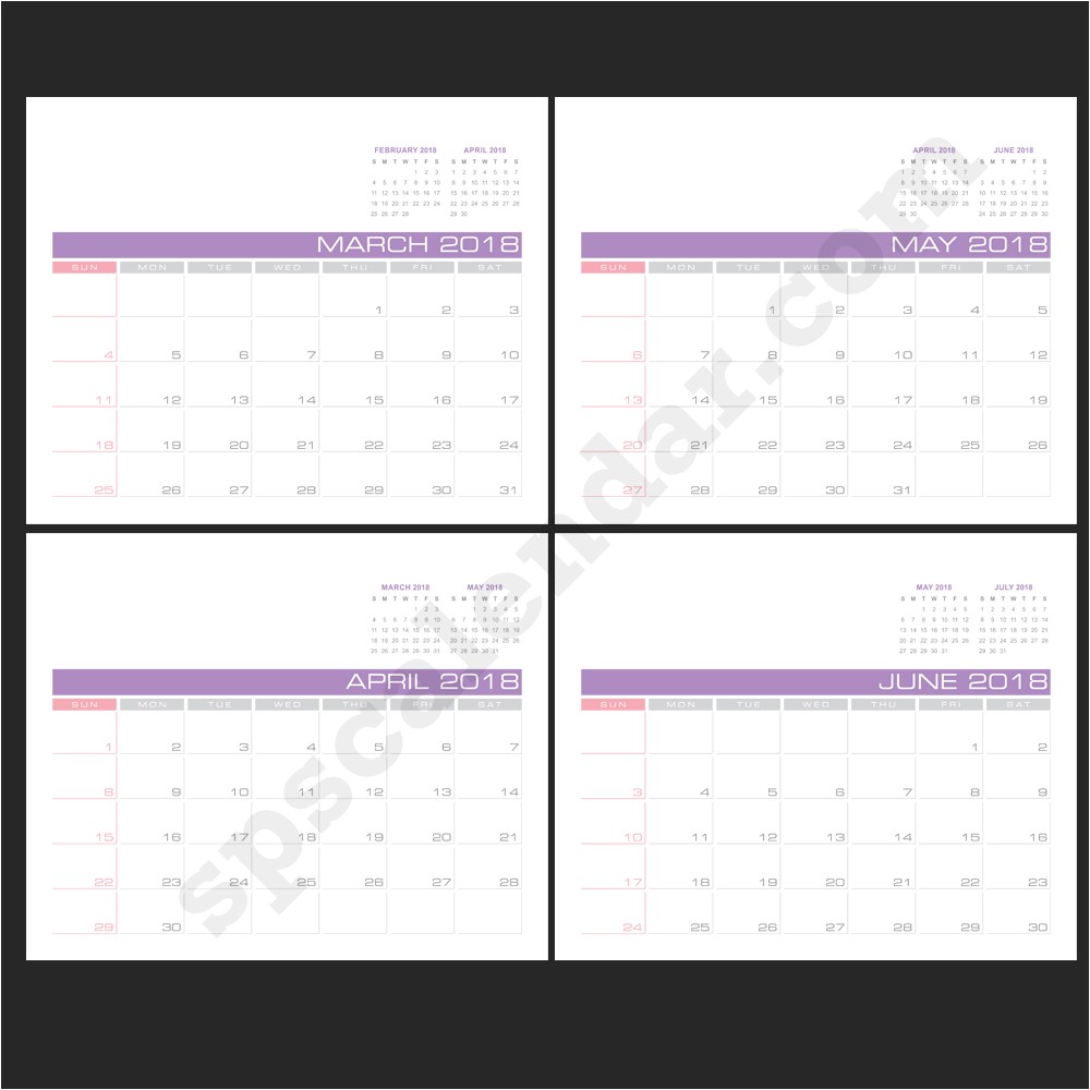 indesign calendar templates 2018