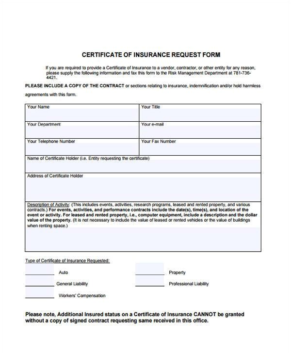 sample certificate forms