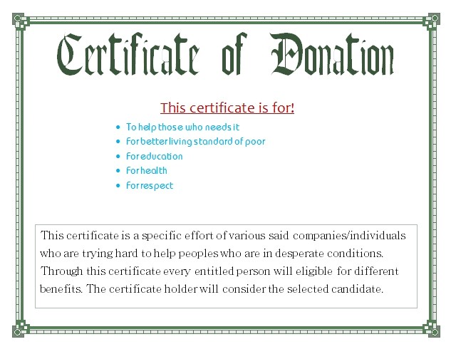 charity voucher templates