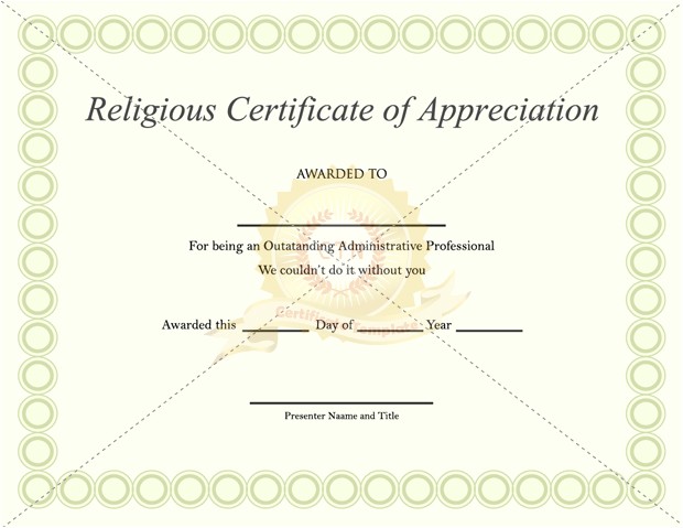 post religious certificate of appreciation sample 509134