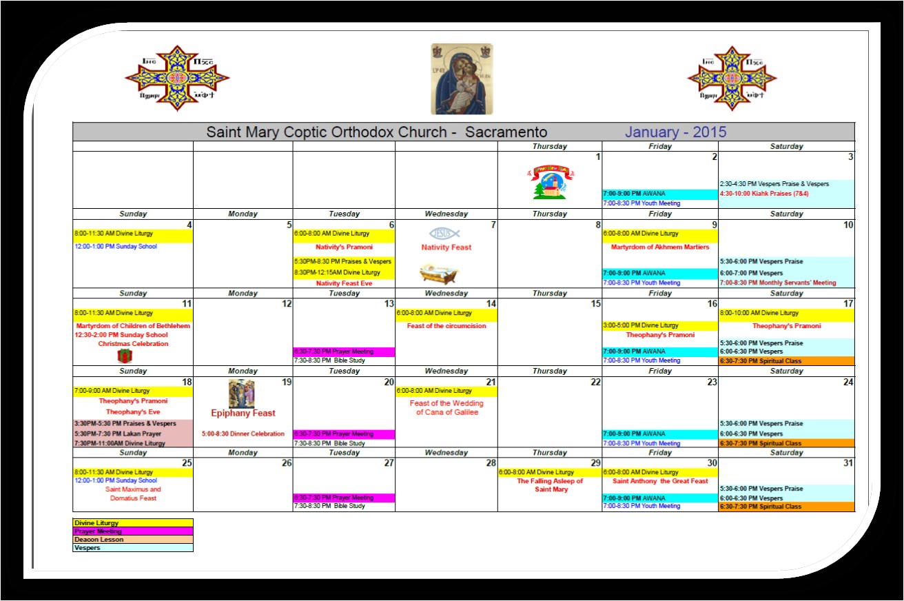 church calendar