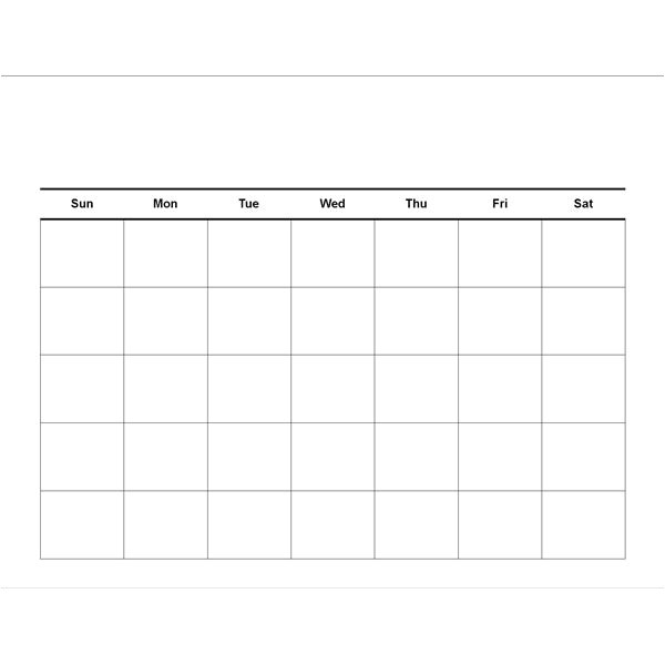 customizable calendar template