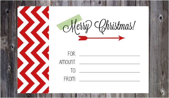 christmas gift certificate