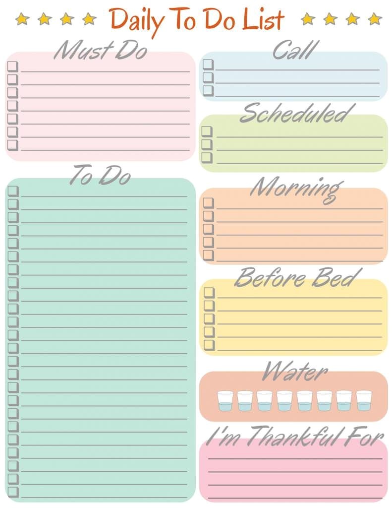 Daily Calendar to Do List Template 8 Amazingly Free Printable Daily Planners to Keep You