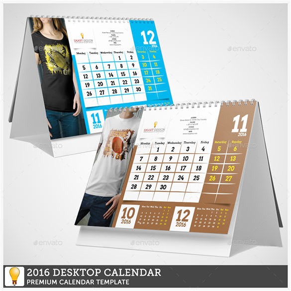 Desktop Calendar Design Templates Indesign 2016 Desktop Calendar Template Calendar