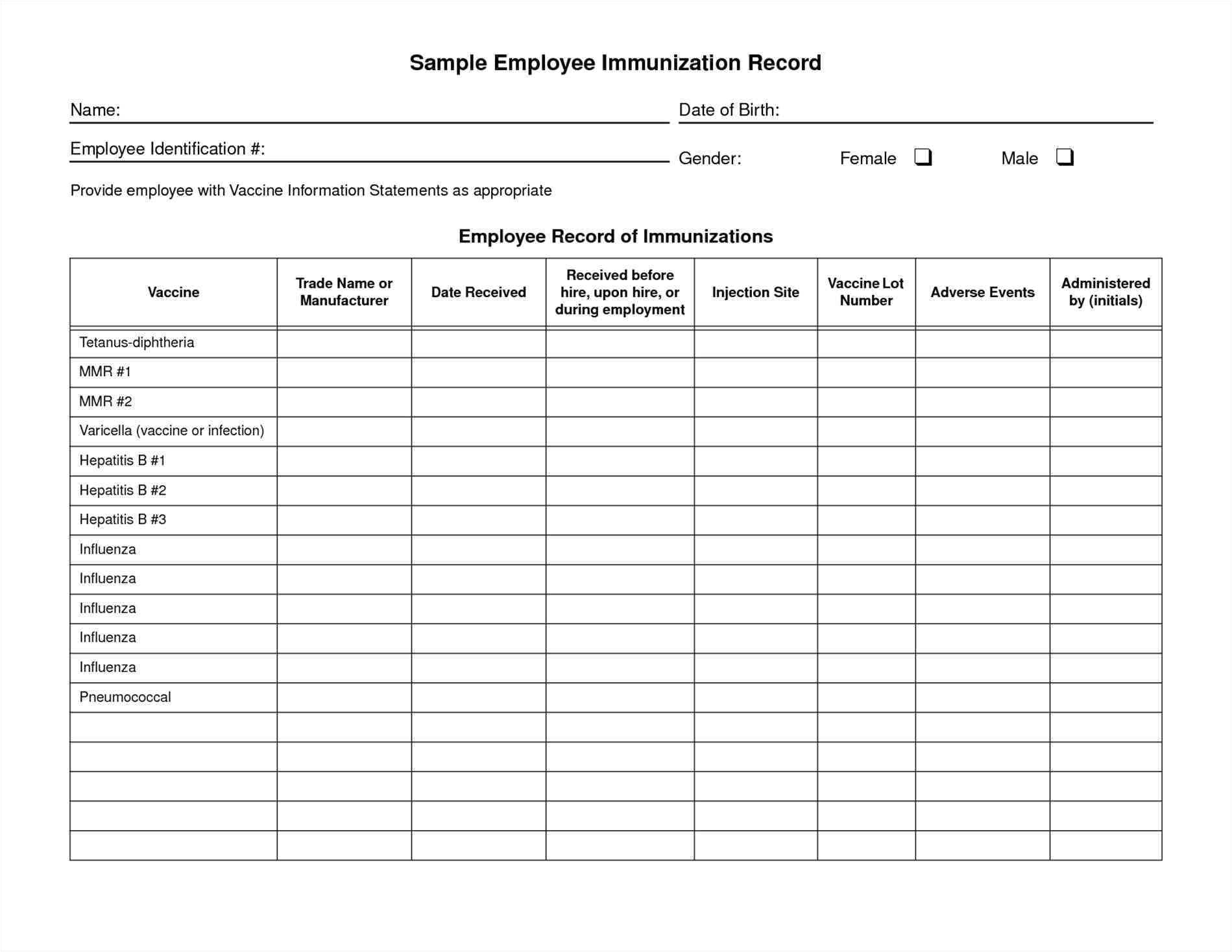 dog health record template