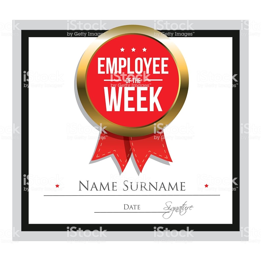 employee of the week certificate template gm611901014 105346937