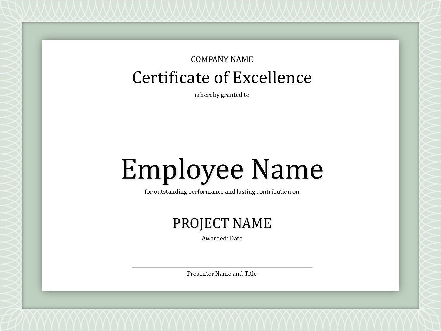 post employee award certificate templates 475634